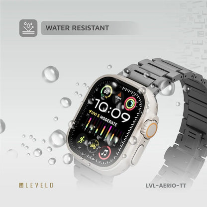 Levelo Aerio Titanium Watch Strap for Apple Watch 49/46mm