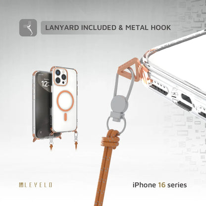 Levelo Celeste MagSafe Case With Crossbody Strap