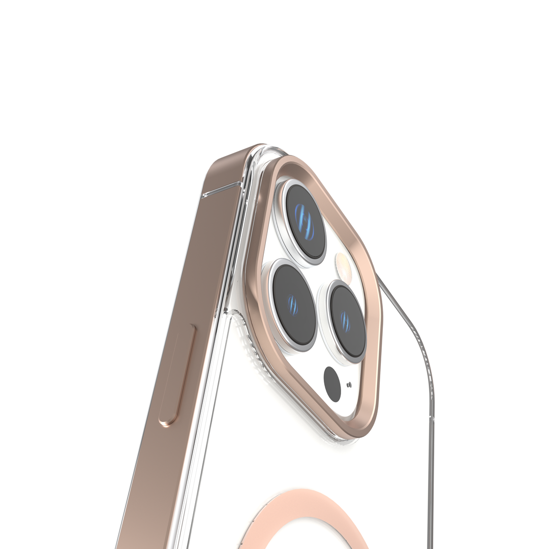 Levelo Claire With Aluminum Bumper Case for iPhone 16 Pro Max