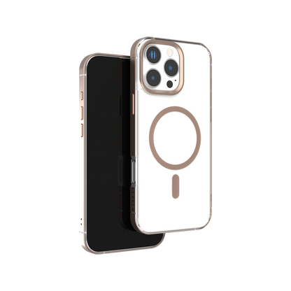 Levelo Claire With Aluminum Bumper Case for iPhone 16 Pro Max