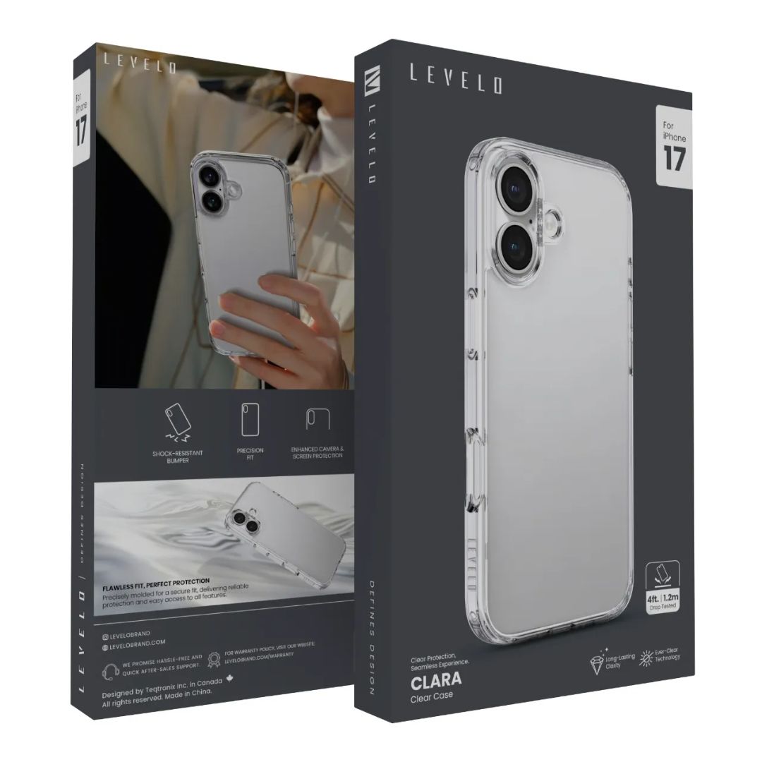 Levelo Clara TPU+PC Case For iPhone 17 Series