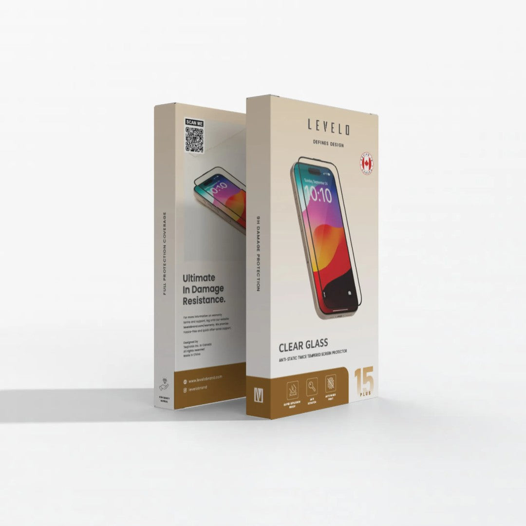 Levelo Clear Glass Anti-Static Twice-Tempered Screen Protector