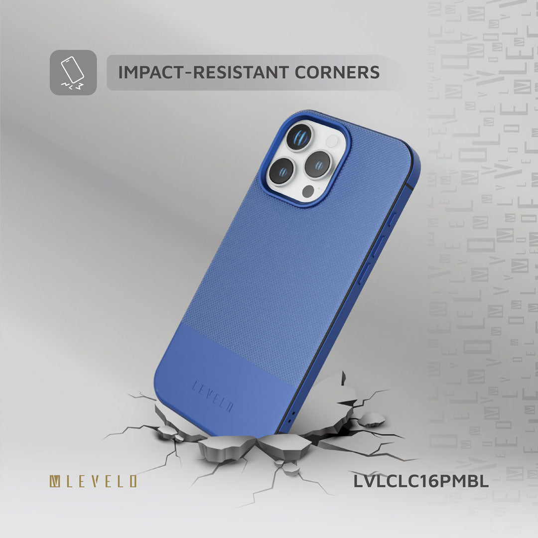 Levelo Cuir Two Tone Leather Case For iPhone 16 Pro Max