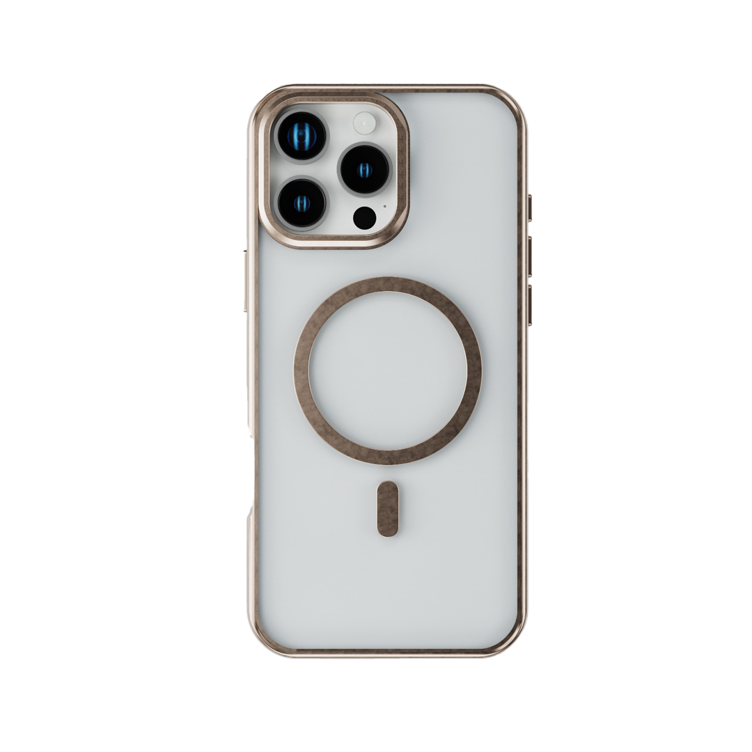 Levelo Elio PC Case With Camera Ring Stand for iPhone 16 Pro Max