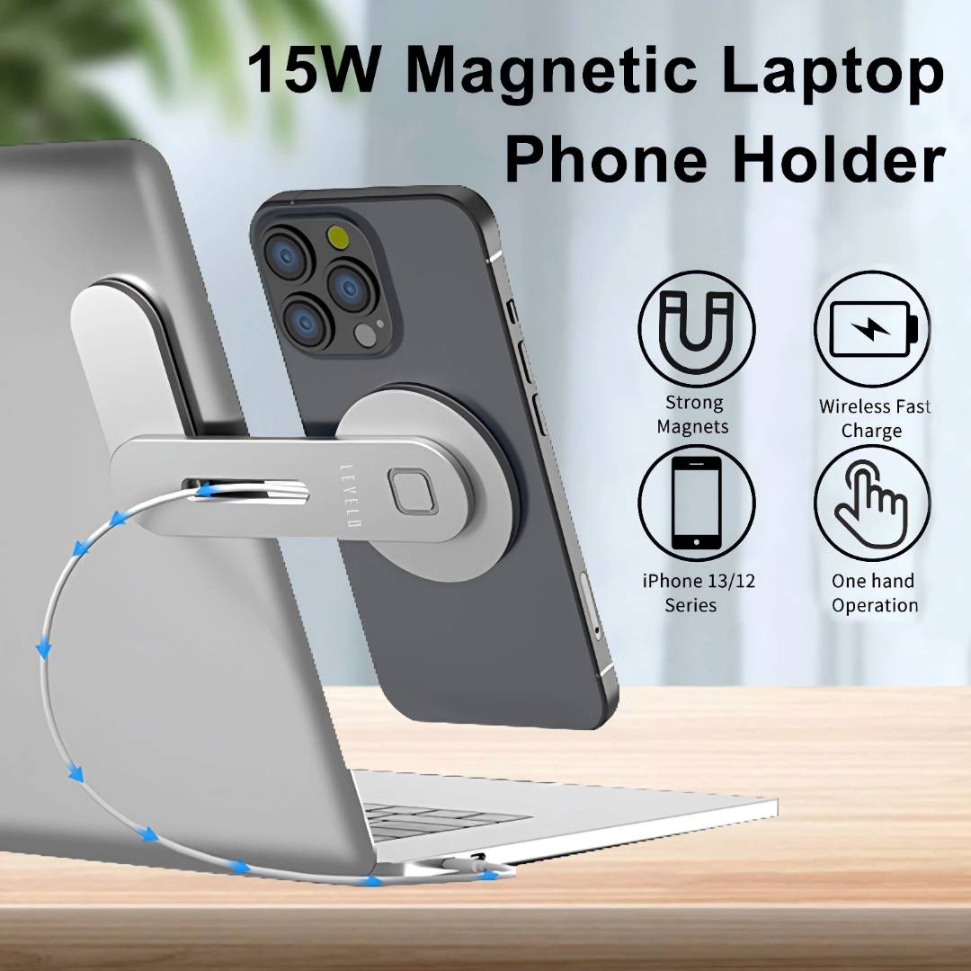 Levelo Energia MagSafe Surface Phone Holder with Wireless Charger