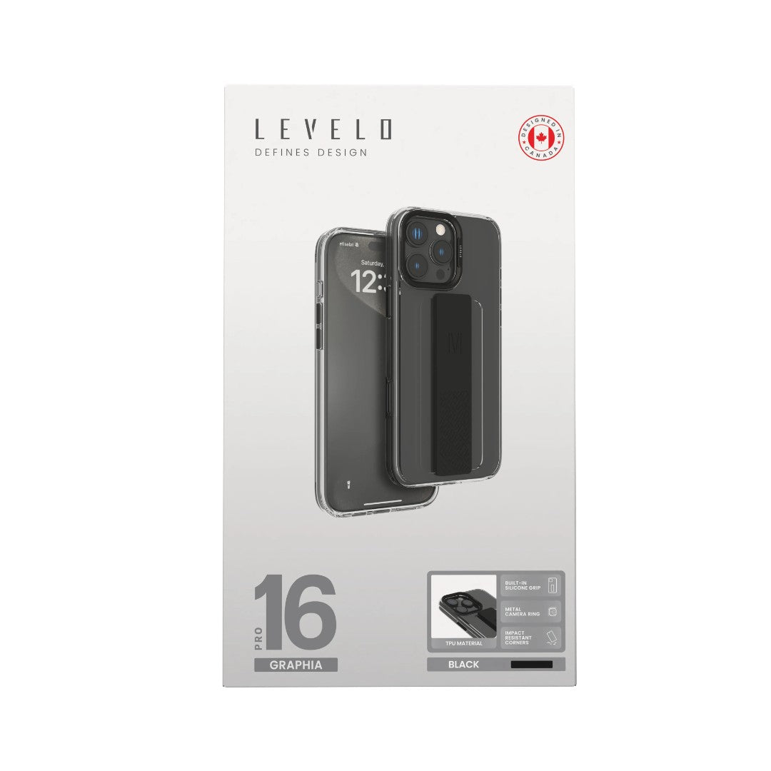 Levelo Graphia IMD Silicone Grip Case for iPhone 16 pro