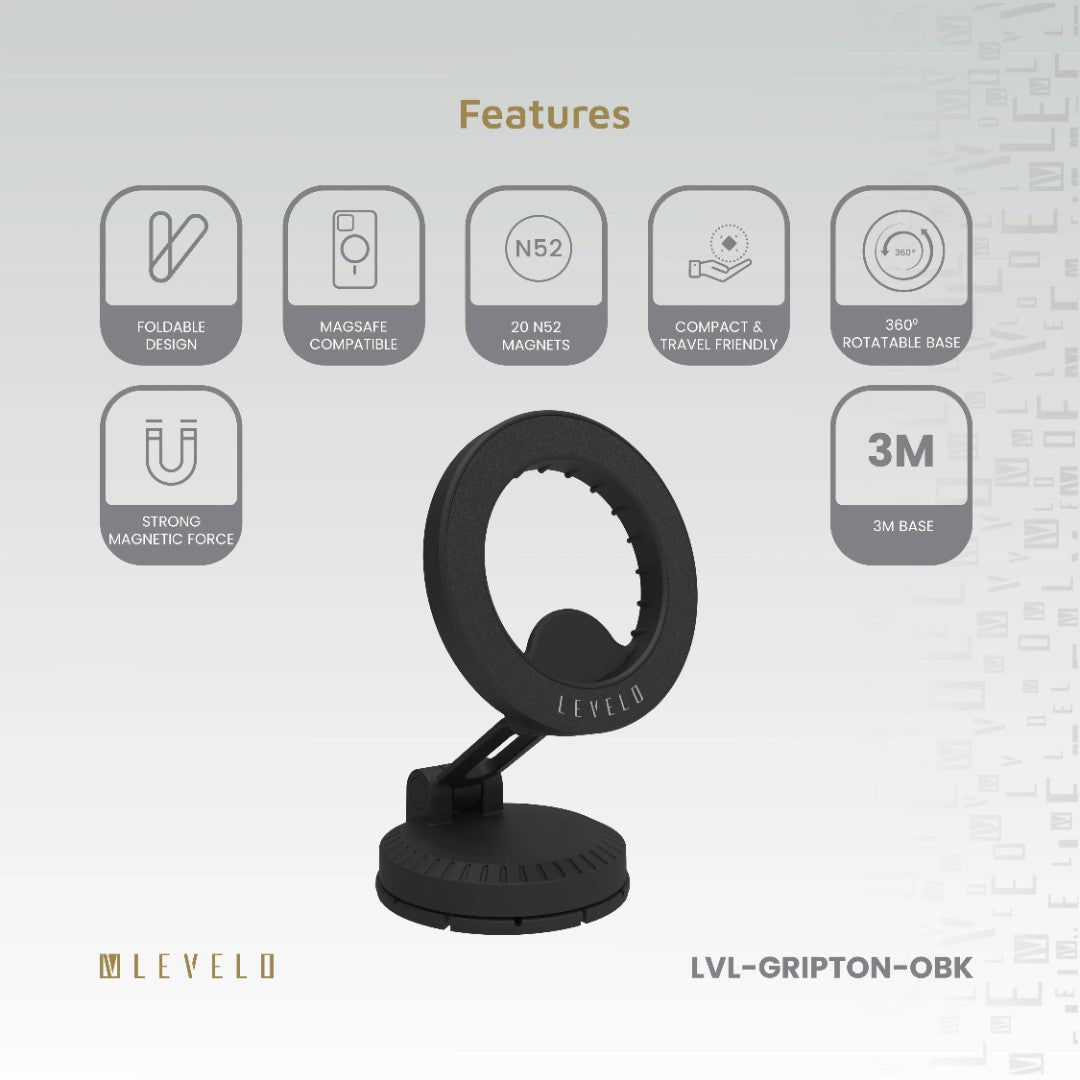Levelo Gripton MagSafe Car Phone Holder