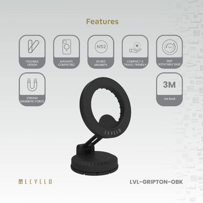 Levelo Gripton MagSafe Car Phone Holder