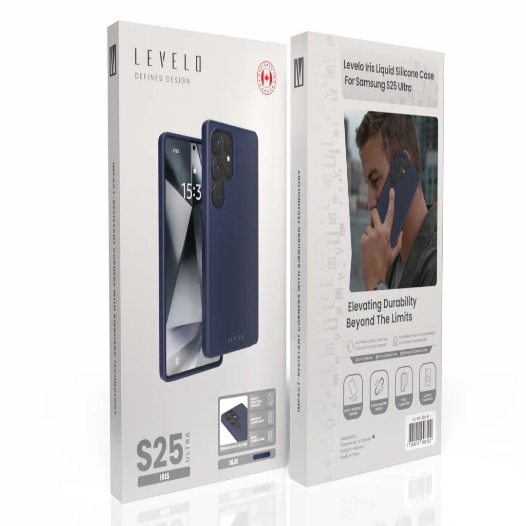 Levelo Iris Liquid Silicone Case for Samsung S25 Plus & S25 Ultra