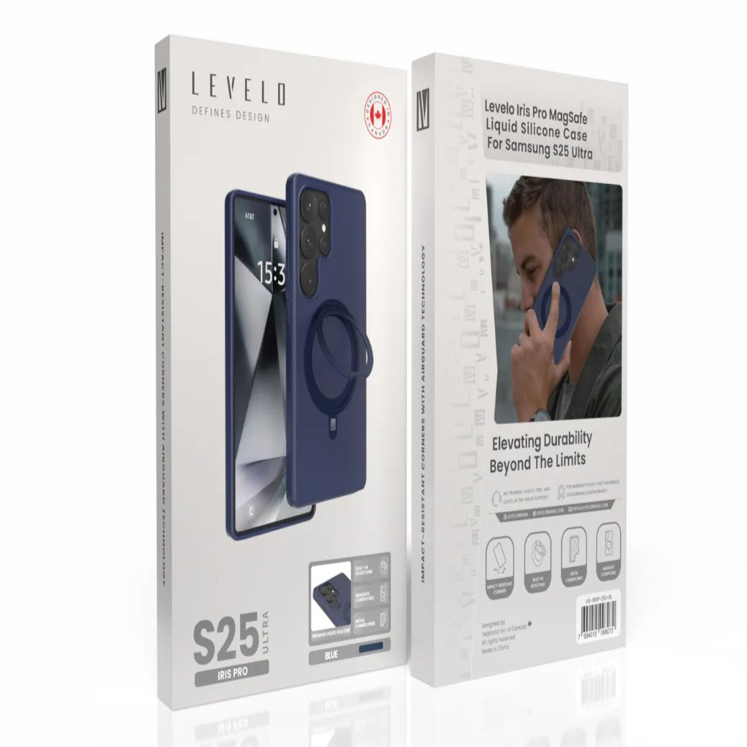 Levelo Iris Pro MagSafe Liquid Silicone Case For Samsung S25 Ultra