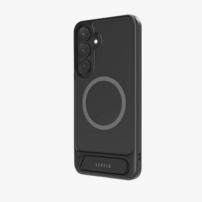 Levelo Matteo With Bottom Stand Grip Case For Samsung S25 Plus & S25 Ultra