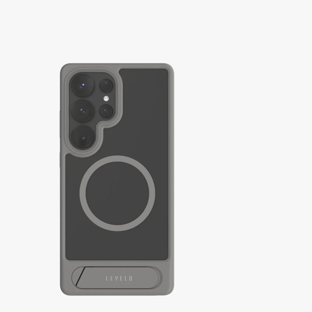 Levelo Matteo With Bottom Stand Grip Case For Samsung S25 Plus & S25 Ultra