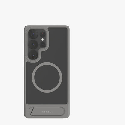 Levelo Matteo With Bottom Stand Grip Case For Samsung S25 Plus & S25 Ultra