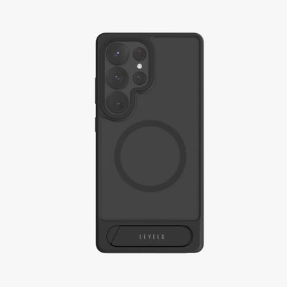 Levelo Matteo With Bottom Stand Grip Case For Samsung S25 Plus & S25 Ultra