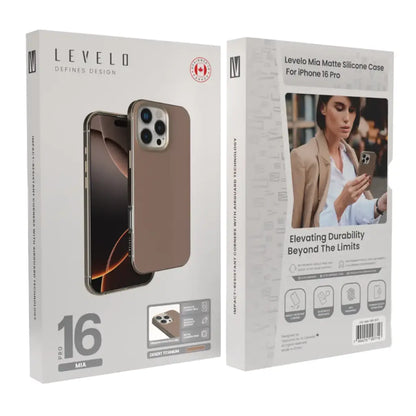 Levelo Mia Matte Silicone Case for iPhone 16 Pro Max / Pro