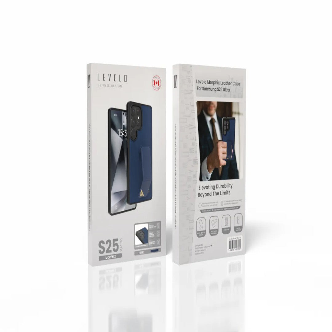 Levelo Morphix Leather Case For Samsung S25 Plus & Ultra