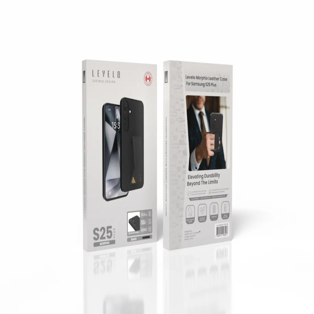 Levelo Morphix Leather Case For Samsung S25 Plus & Ultra