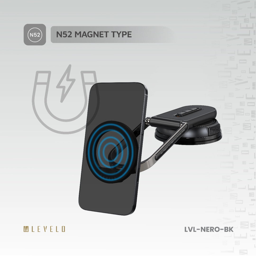 Levelo Nero MagSafe Car &amp; Selfie Stick Portable Holder