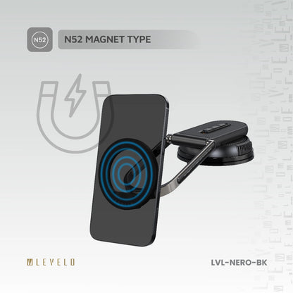 Levelo Nero MagSafe Car &amp; Selfie Stick Portable Holder