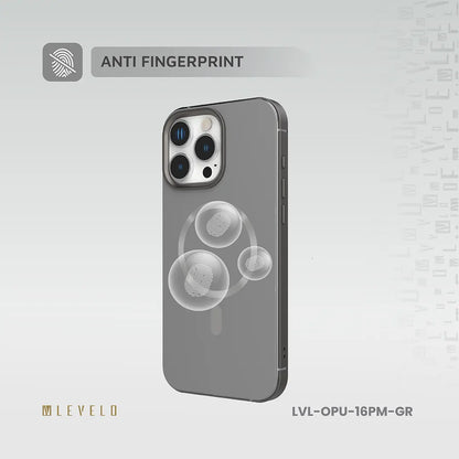 Levelo Opulis Case for iPhone 16 Pro - Gray