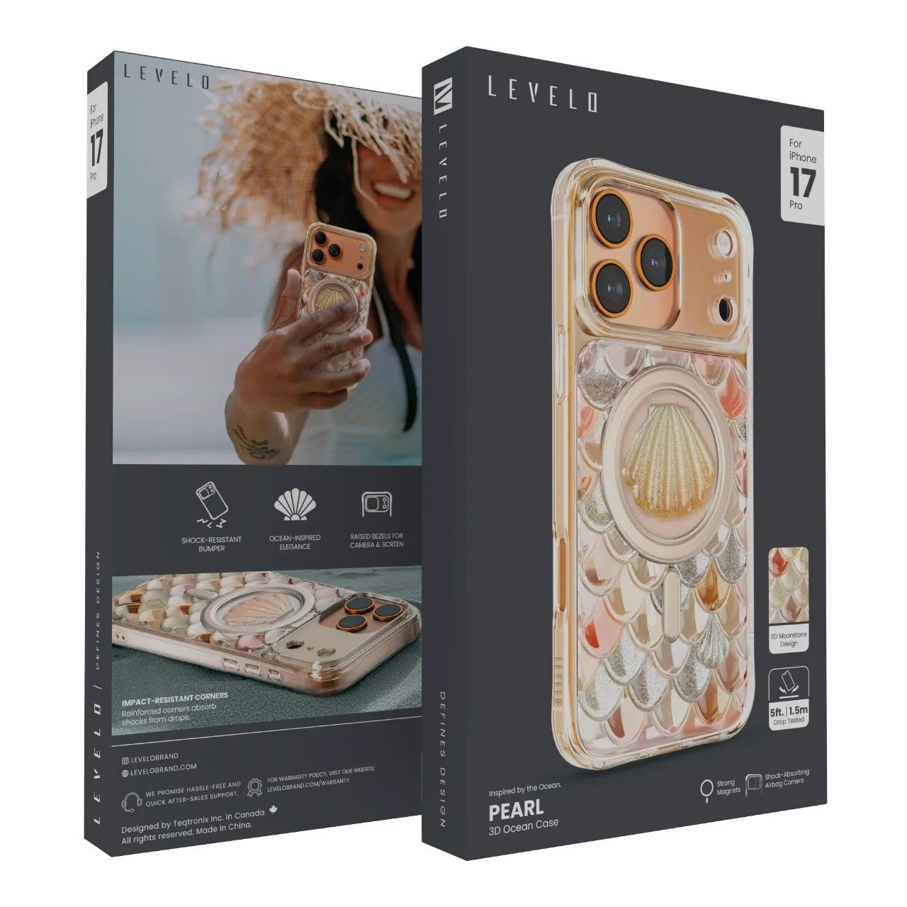 Levelo Pearl 3D IML Case for iPhone 17 Pro Max / Pro