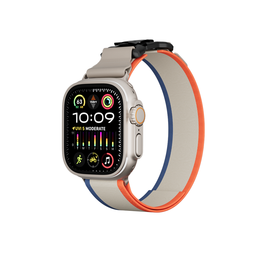 Levelo Rove Nylon Watch Strap With Metal Buckle For Apple Watch 49/46mm