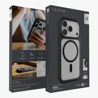 Levelo Solo Matte MagSafe Case for iPhone 17 Pro Max / Pro