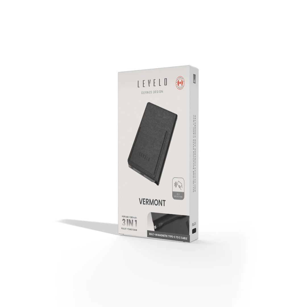 Levelo Vermont 3 IN 1 Portable Wallet Powerbank