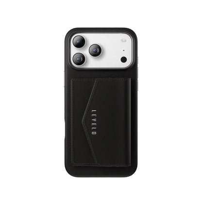 Levelo Vertex PU Leather Wallet Case for iPhone 17 Pro Max / Pro