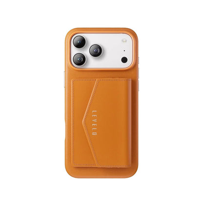 Levelo Vertex PU Leather Wallet Case for iPhone 17 Pro Max / Pro