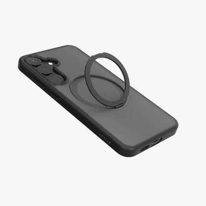 Levelo Via Matte With Ring Stand Case For Samsung S25 Plus & S25 Ultra