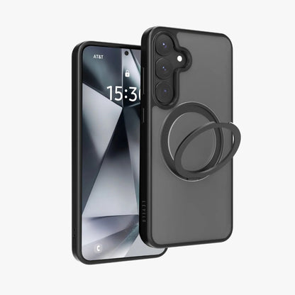 Levelo Via Matte With Ring Stand Case For Samsung S25 Plus & S25 Ultra