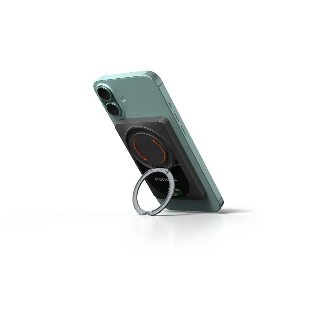 Porodo 10000mAh Qi2 Wireless Power Bank | Smart Display | 20W PD Fast Charging