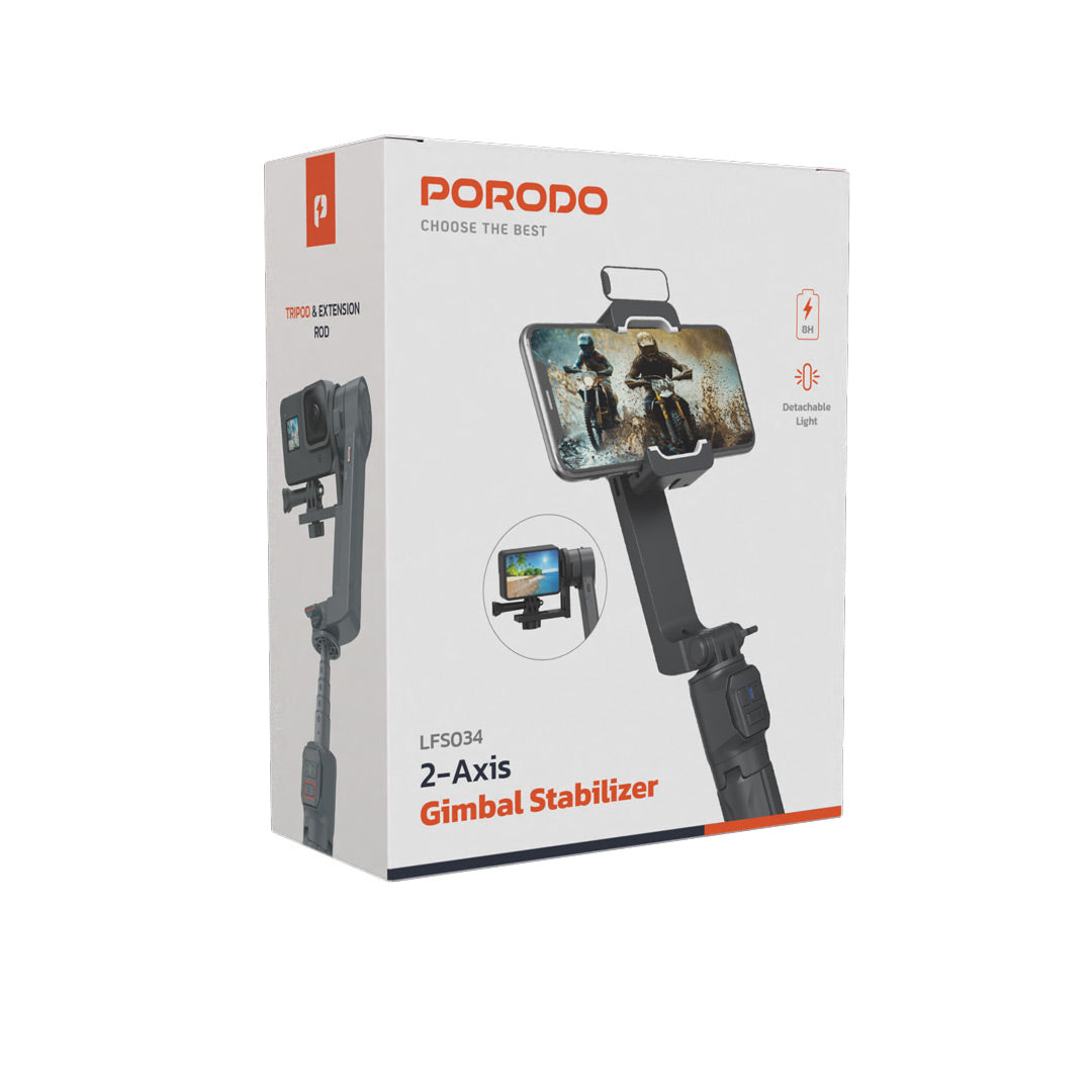 Porodo 2-Axis Gimbal Stabilizer