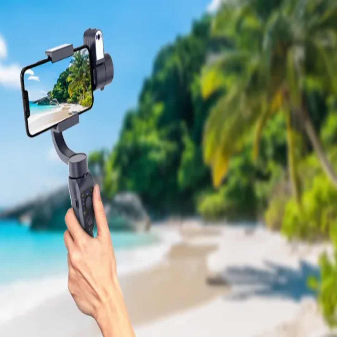 Porodo 3-Axis AI Tracker &amp; Light Gimbal Stabilizer