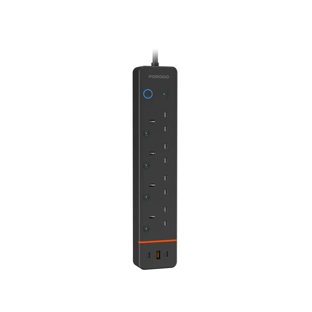Porodo Chargelink Smart Power Strip (4AC &amp; USB-C Ports)