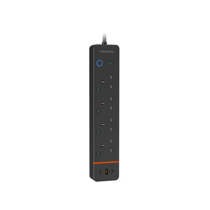 Porodo Chargelink Smart Power Strip (4AC &amp; USB-C Ports)