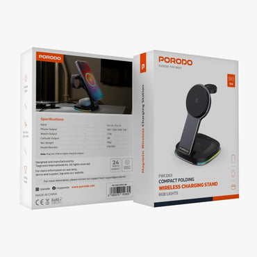 Porodo Compact Folding Wireless Charging Stand