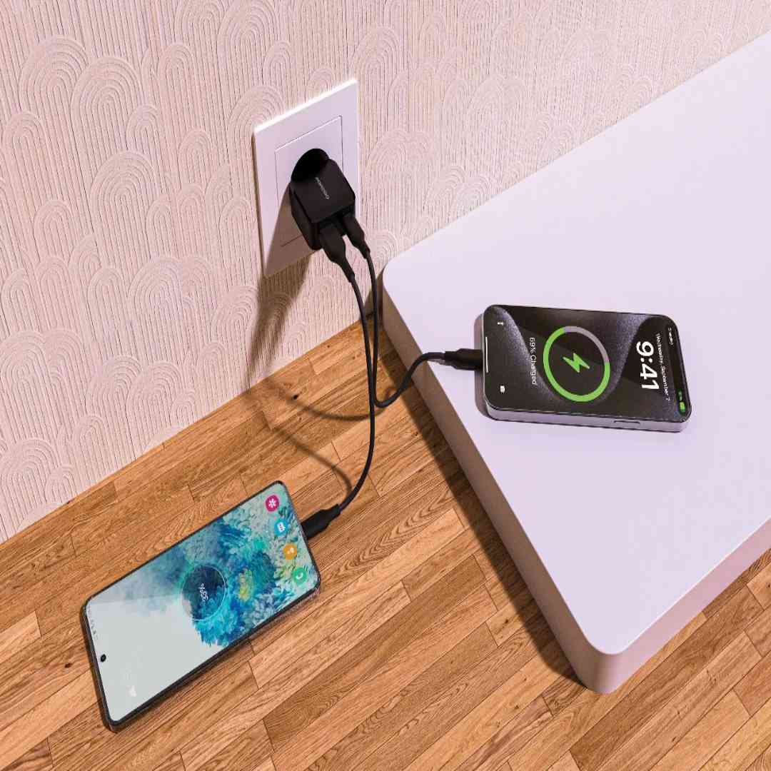 Porodo Dual-Port Mini Wall Charger PD 20W