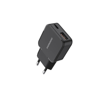 Porodo Dual-Port Mini Wall Charger PD 20W