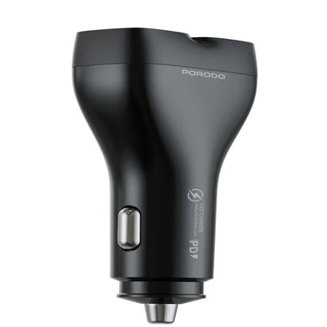 Porodo Dualpower 102W Car Charger with USB-C to USB-C Cable