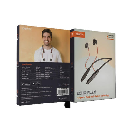 Porodo Echo Flex Magnetic Buds – Long Playtime with Hall-Switch Technology