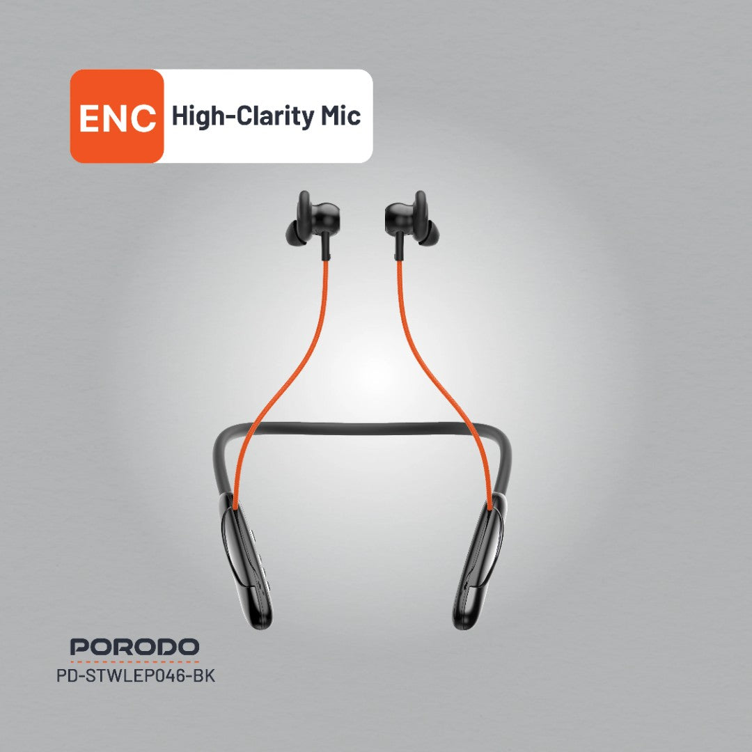 Porodo Echo Flex Magnetic Buds – Long Playtime with Hall-Switch Technology