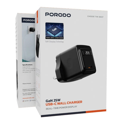 Porodo GaN 25W USB-C Wall Charger