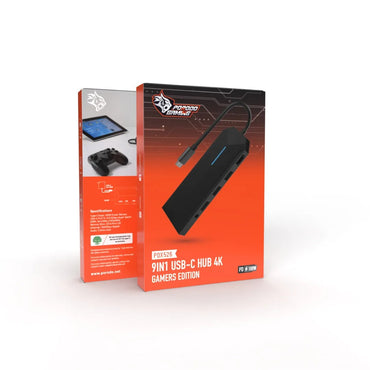 Porodo Gaming 9-in-1 USB-C HUB – 4K Gamer’s Edition