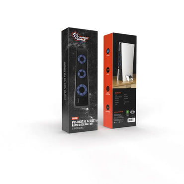 Porodo Gaming PS5 Digital &amp; Disc Rapid Cooling Fan – 3 Speed Levels