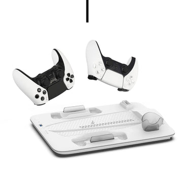 Porodo Gaming PS5 Slim Cooling Station with Headphone Stand &amp; Controller Charging