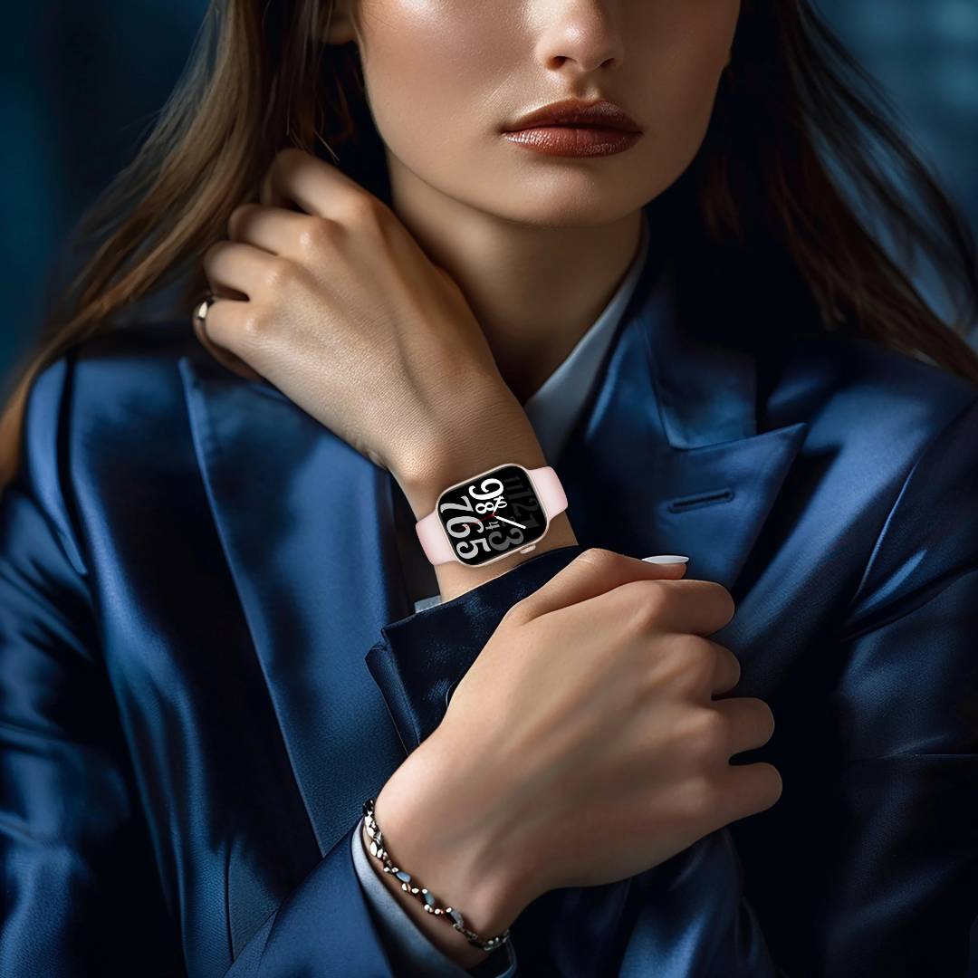 Porodo Jet Black Magnifico Pro Smart Watch – 2.0" AMOLED Display