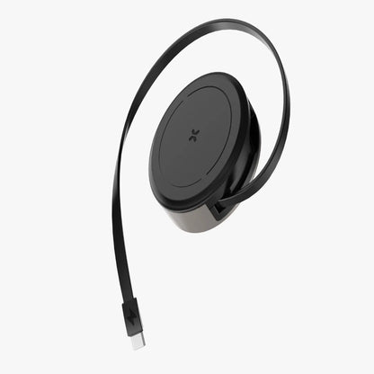 Porodo Magnetic Wireless Charging Pad with Retractable Type-C Output