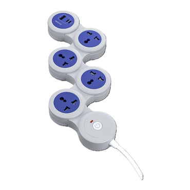 Porodo Multi-Socket Strip | Universal AC &amp; USB-C PD | 1.8m